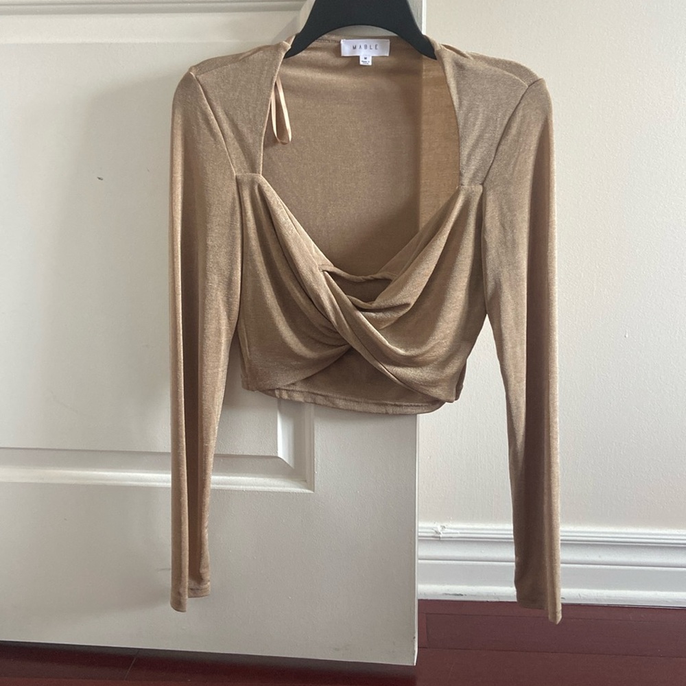 Gold Nude Blouse